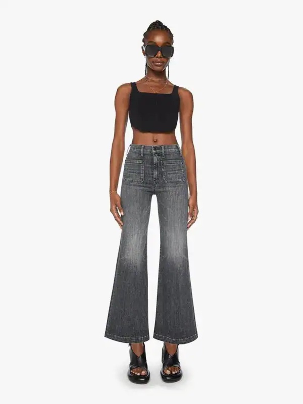 MOTHER The Hustler Roller Patch Pocket Skimp in Save Your Soul— Size 31
